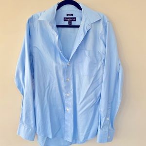 EVERYTHING $6/Oversized Blue Button Down Shirt